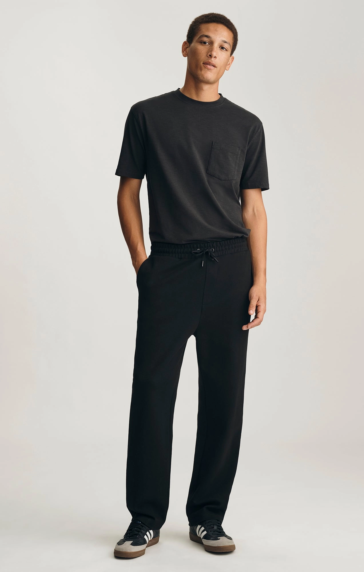 SWEATPANTS IN BLACK Soft Waistband EcoFriendlyBlend