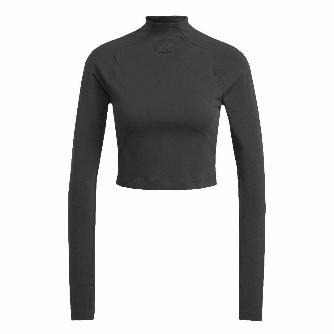 adidas - Women's City Escape Long Sleeve T-Shirt (HT4698) Reinforced Zippers Go Anywhere Wear