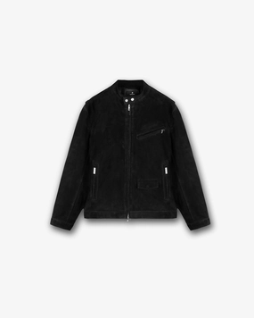 ReinforcedSeams Overdrive Suede Jacket - Jet Black