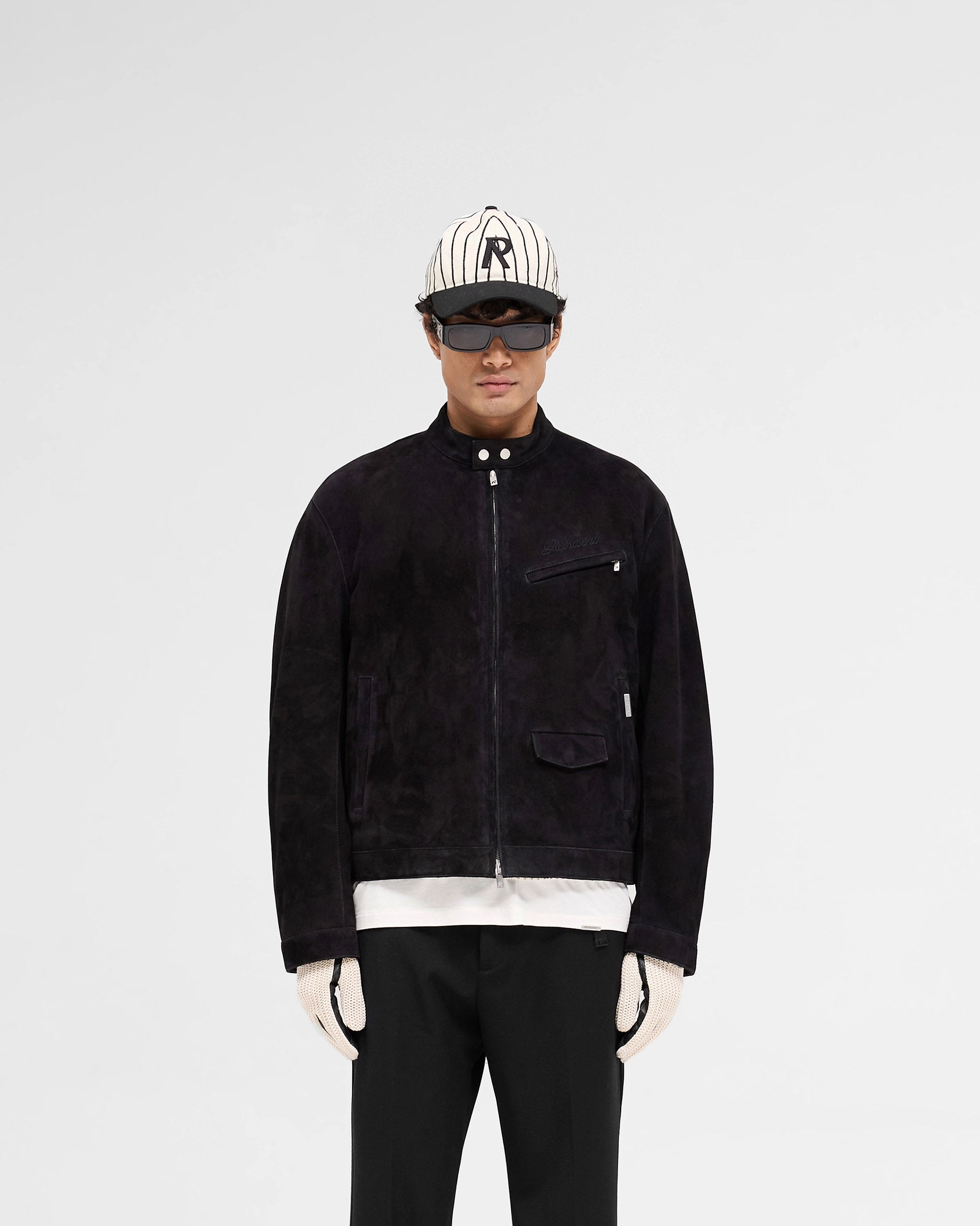 Insulated Lining Overdrive Suede Jacket - Jet Black