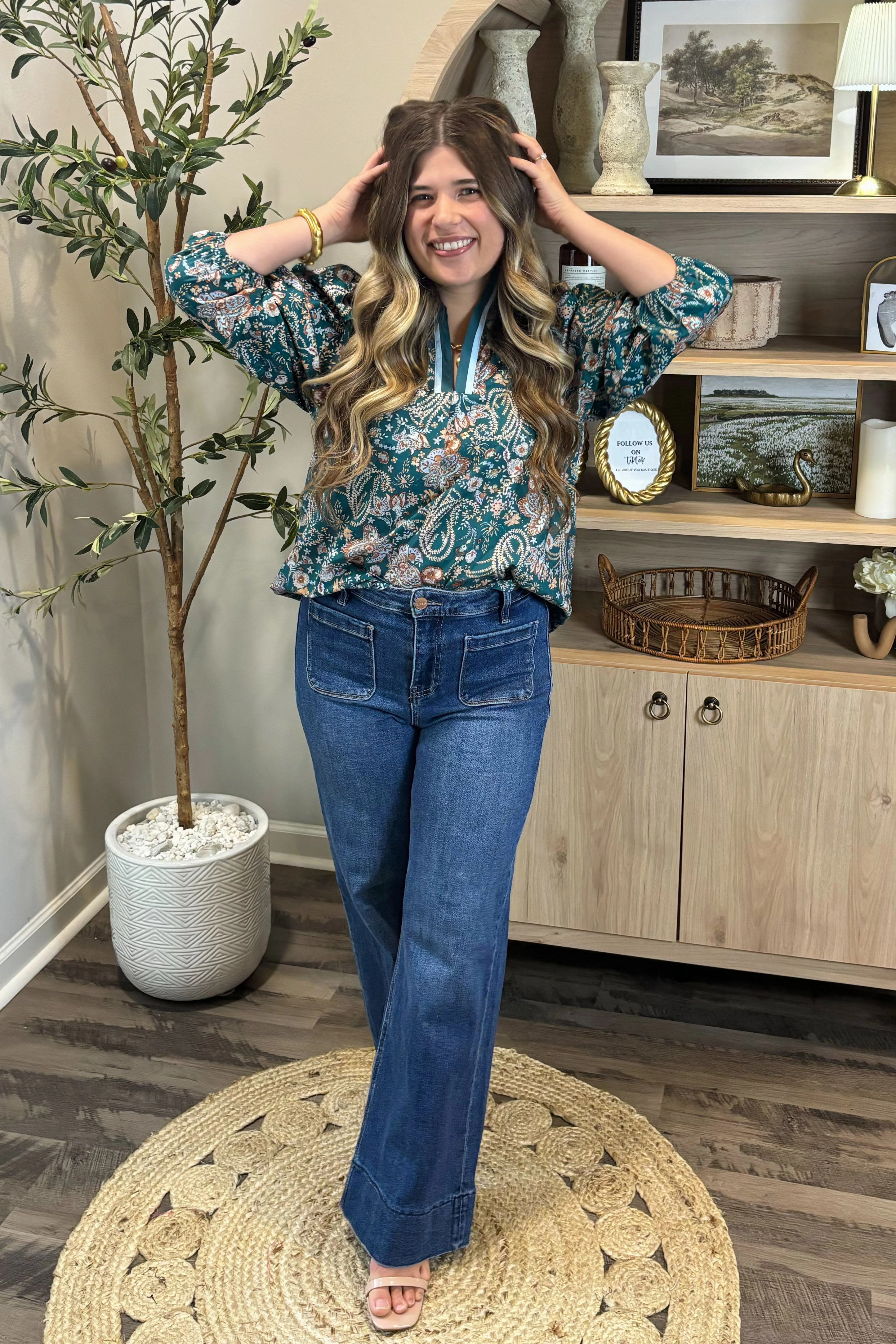 Paisley Perfection Multicolor Top Durable Reinforced Hem