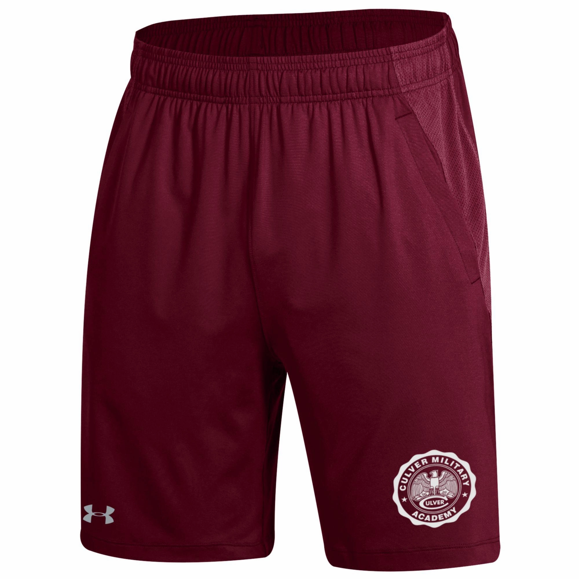 vacation look Under Armour Mens Culver Seal Tech Short - Maroon