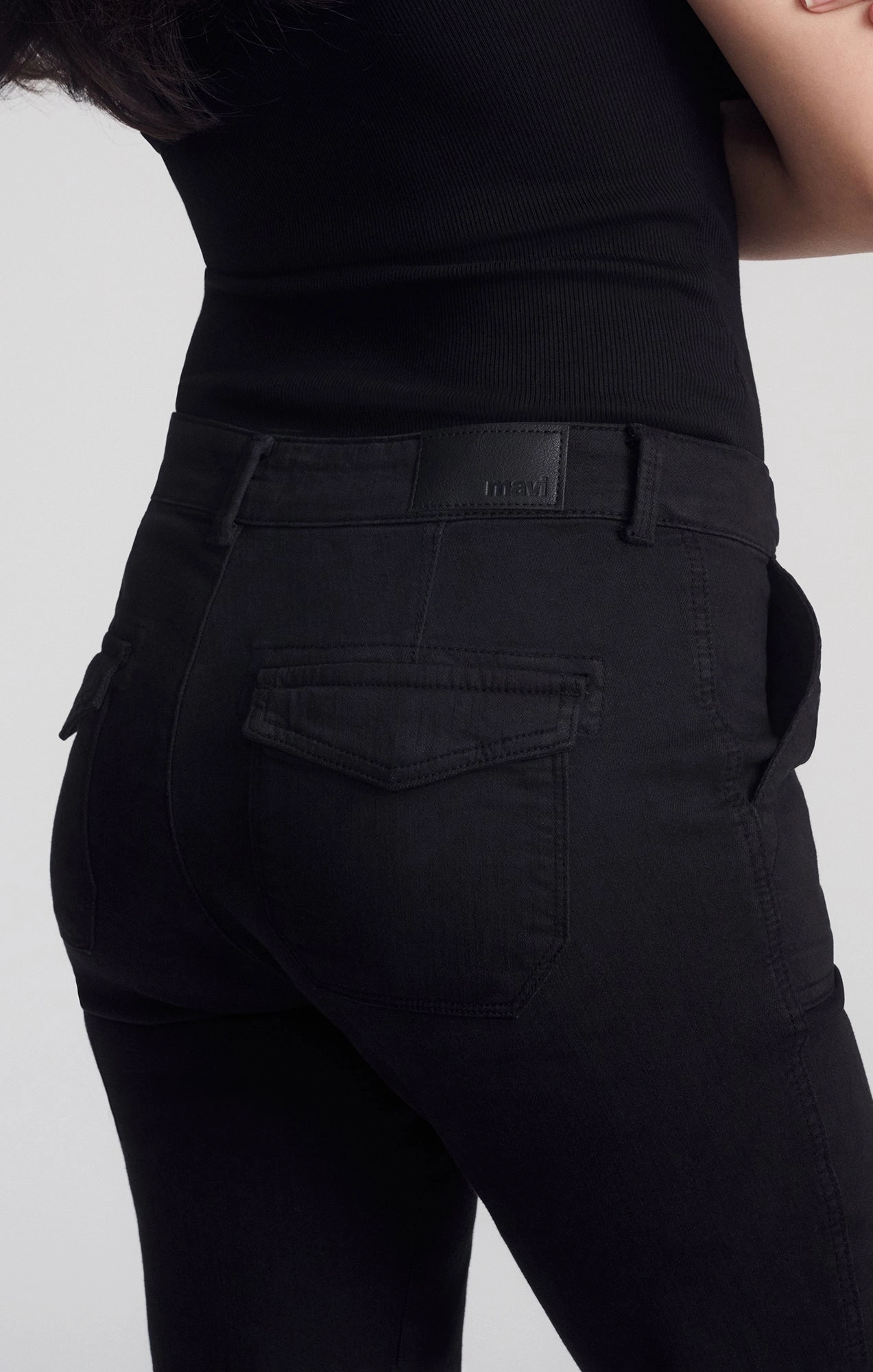 Utility Fit Flawless Design IVY SLIM CARGO IN BLACK FLEX BLUE