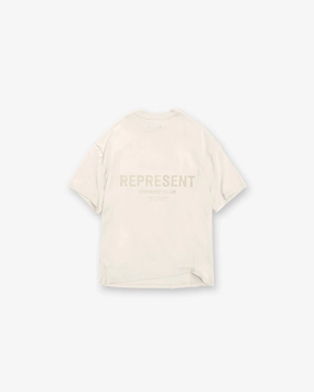 Light Stretch Non Shrink Material Represent Owners Club T-Shirt - Buttercream