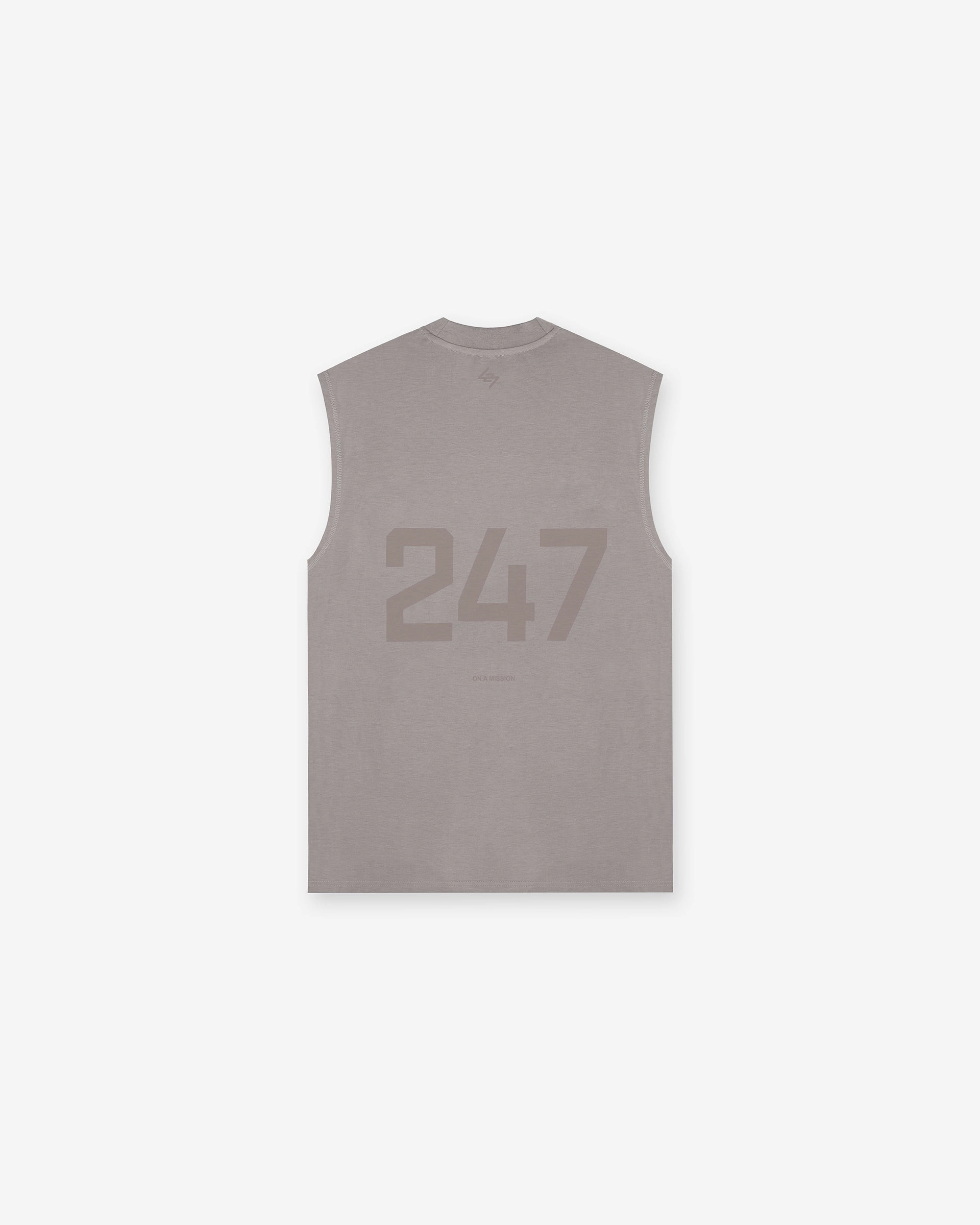 Fashion Ready Quick Dry Material 247 Oversized Tank - Cinder