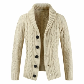 Recycled Fiber Weekend Ready West Louis? Trending Lapel Knit Sweater