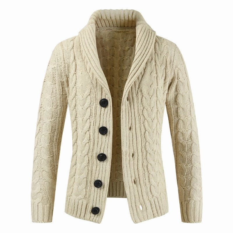 Recycled Fiber Weekend Ready West Louis? Trending Lapel Knit Sweater
