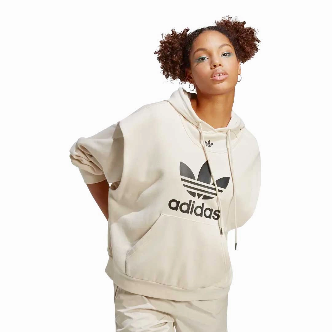 adidas - Women's Always Original Trefoil Hoodie (IC5592) Subtle Design Detail