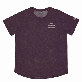 New Balance - Athletics Graphics T-Shirt (WT43205 PUB) Adjustable Cuff System Wind Resistant Fabric