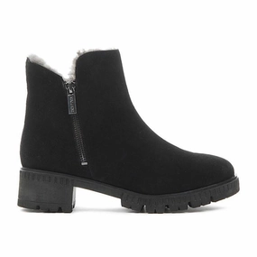 Grippy Outsole Mountain Hike Valdini Women's Ivory Waterproof Black Suede