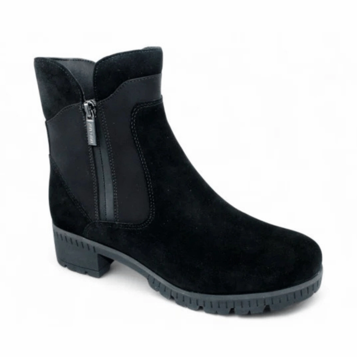 Valdini Women's Izzy Black Suede Waterproof Orthopedic Design