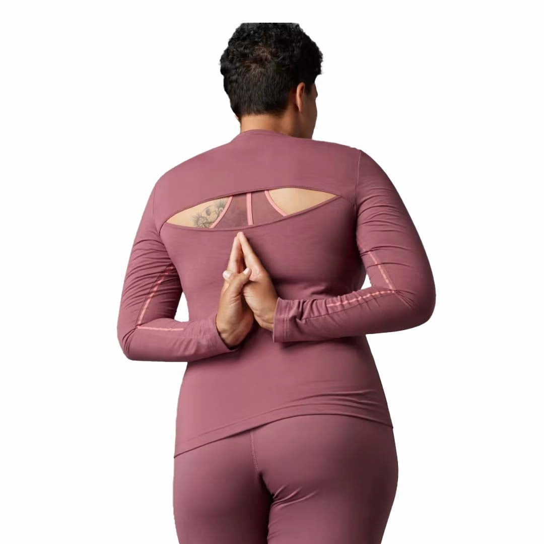 adidas - Women's Yoga Long Sleeve T-Shirt (Plus Size) (HZ6323) Adjustable Drawstring Waist