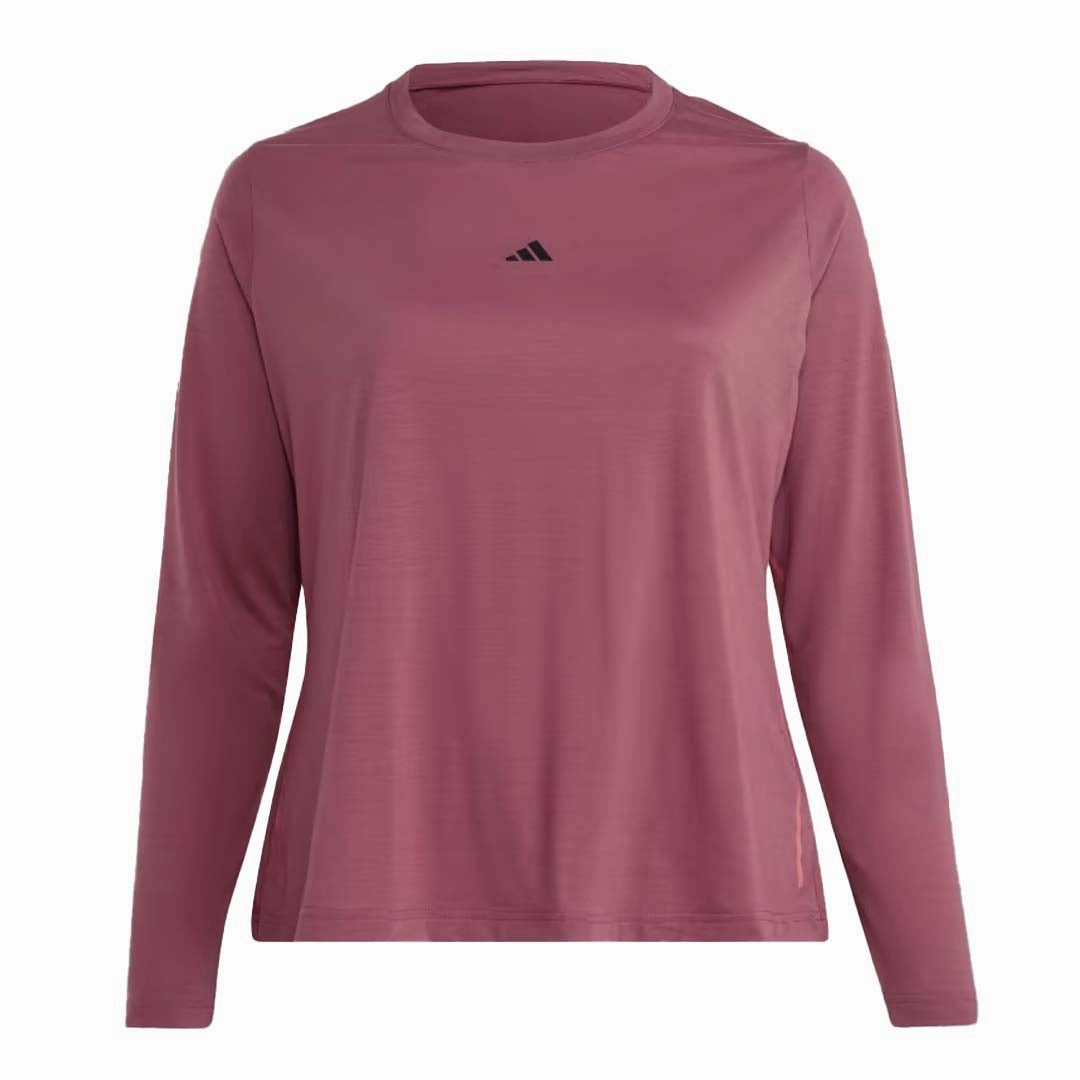 Windproof Design adidas - Women's Yoga Long Sleeve T-Shirt (Plus Size) (HZ6323)