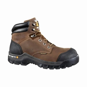 Carhartt Men's 6-Inch Rugged Flex Waterproof Composite-Toe Boot - Brown Quality Wear