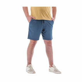 Quick Motion Anti Slip Waist Grip Old Ranch Men's Sprague Pull On Knit Shorts - Midnight Navy