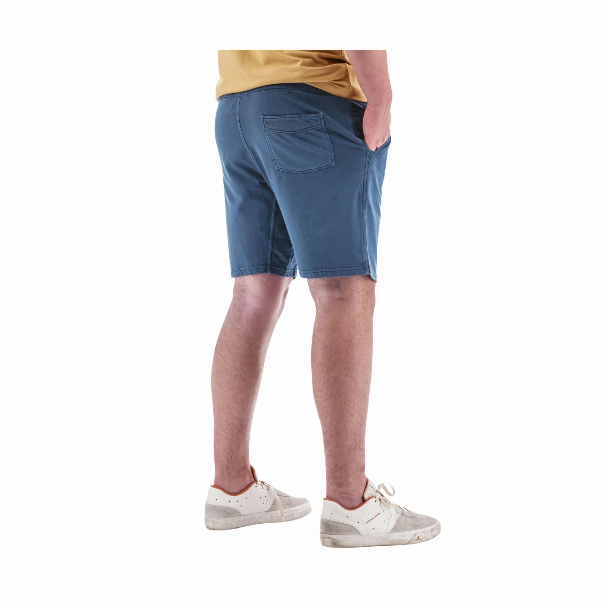 Basic Feel Hidden Storage Compartment Old Ranch Men's Sprague Pull On Knit Shorts - Midnight Navy