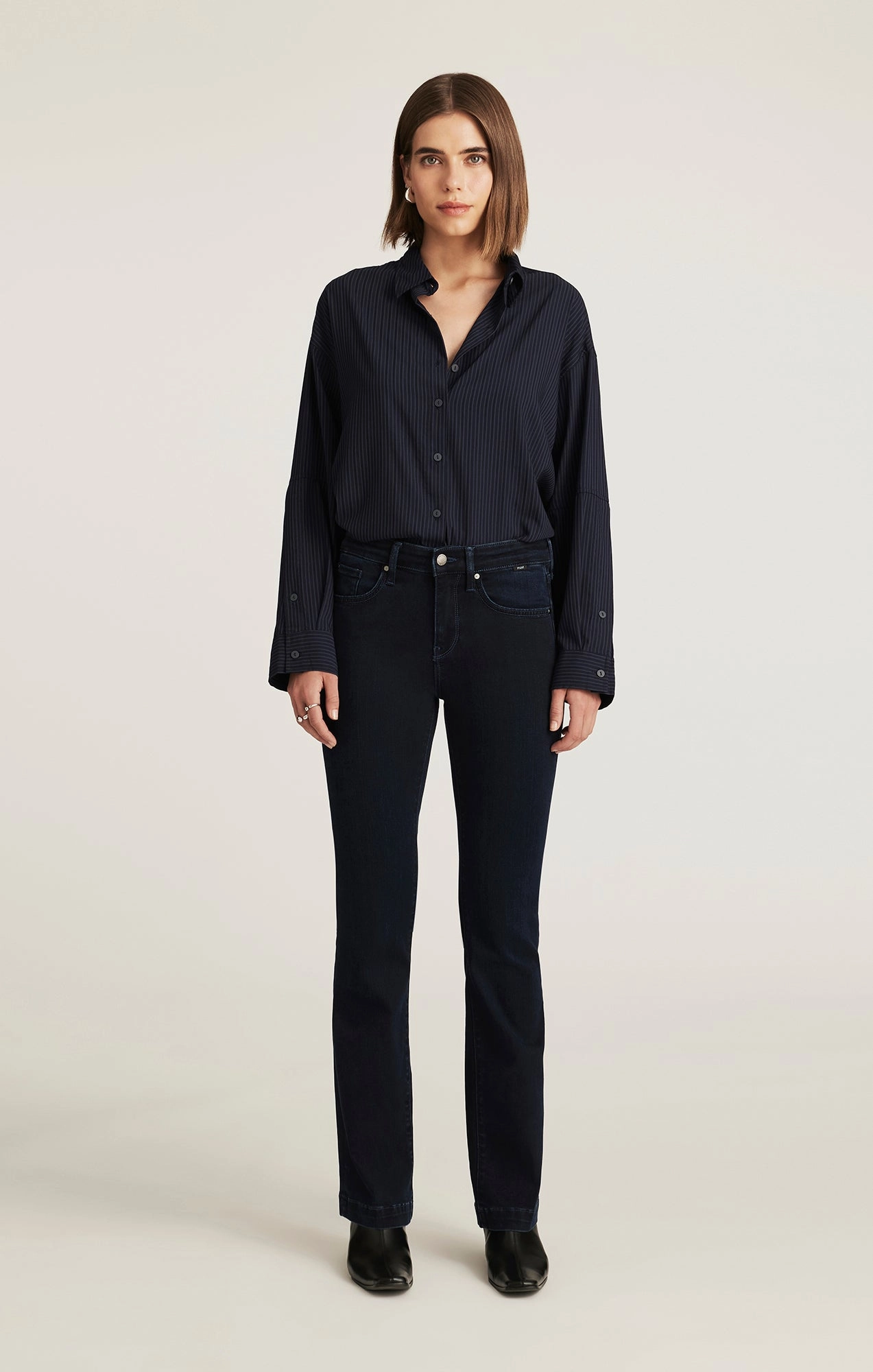 Street Routine Outdoor Enthusiast Premium Home Comfort VICKY BOOTCUT IN INK FEATHER LUXE