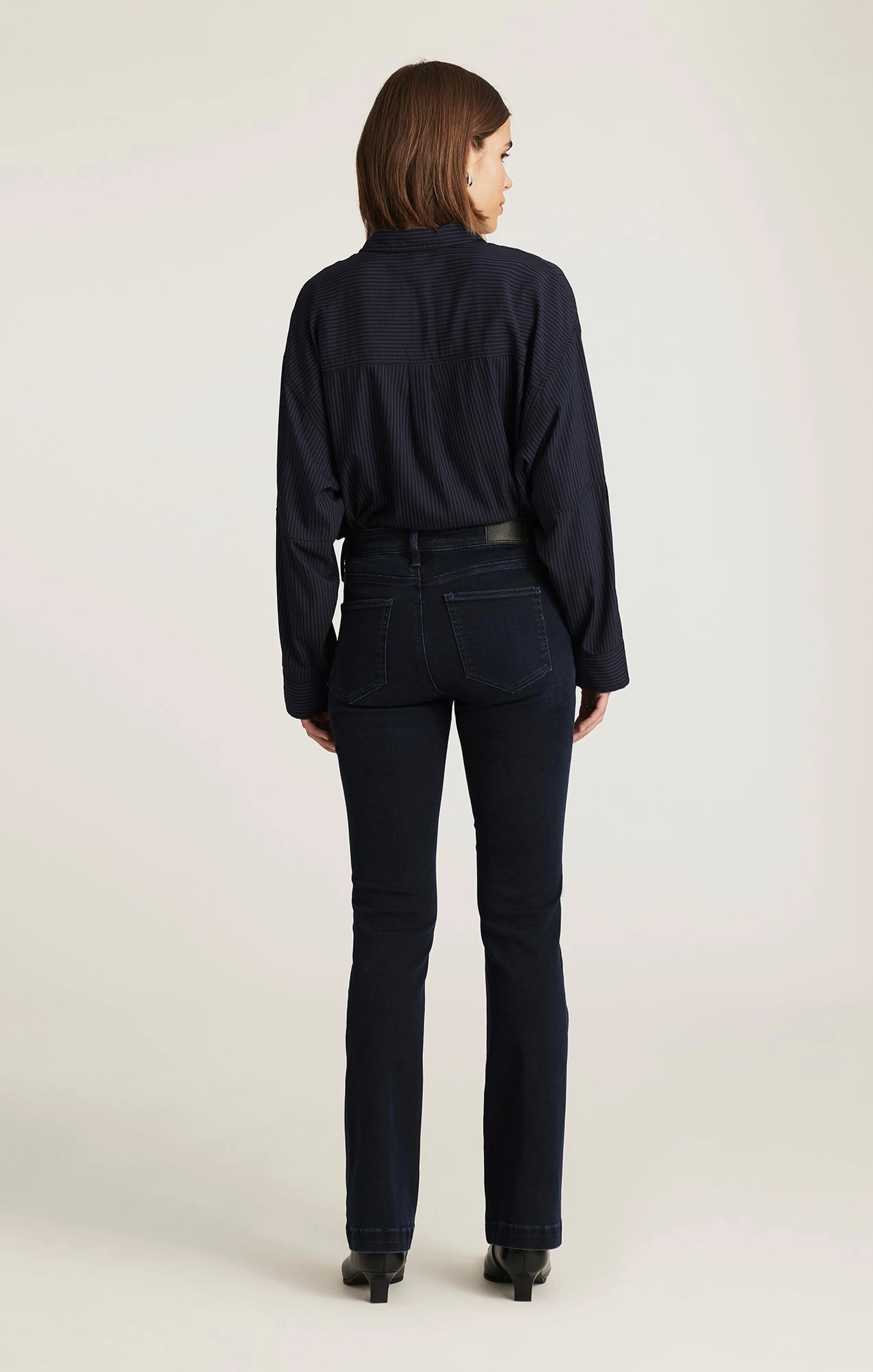 VICKY BOOTCUT IN INK FEATHER LUXE Casual Style Selvedge Detailing