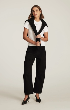 Easy Layer Hygienic Coating VINNIE BARREL CARGO IN BLACK CASUAL TWILL