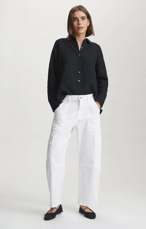 VINNIE BARREL CARGO IN WHITE CASUAL TWILL All Occasion Utility Ready