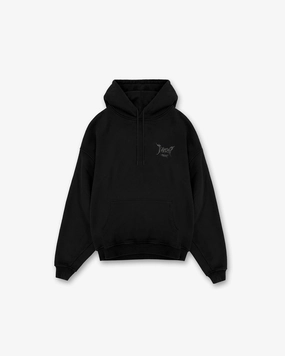snow holiday Team 247 X END Oversized Hoodie - Jet Black