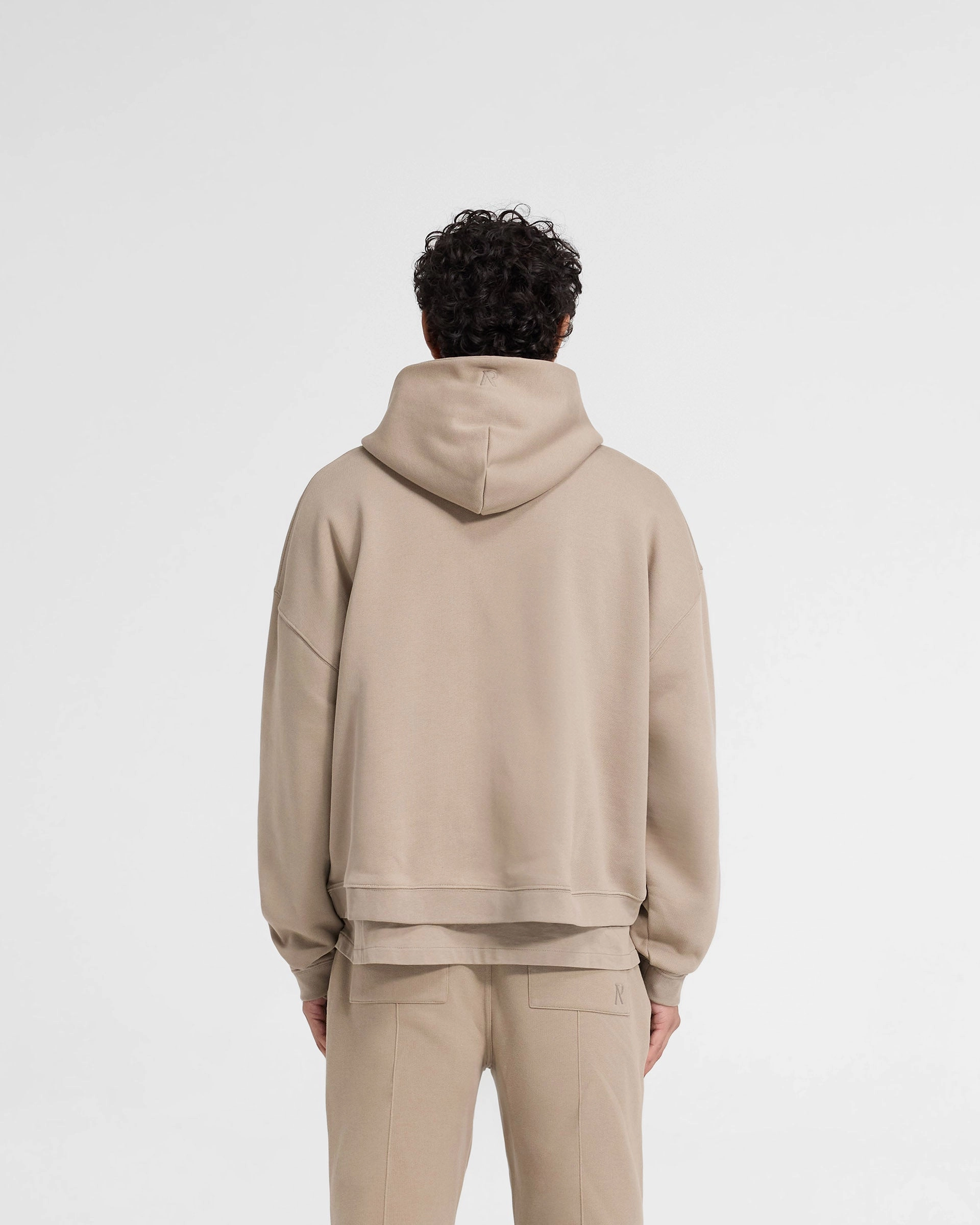 Initial Boxy Hoodie - Dune Weasel like