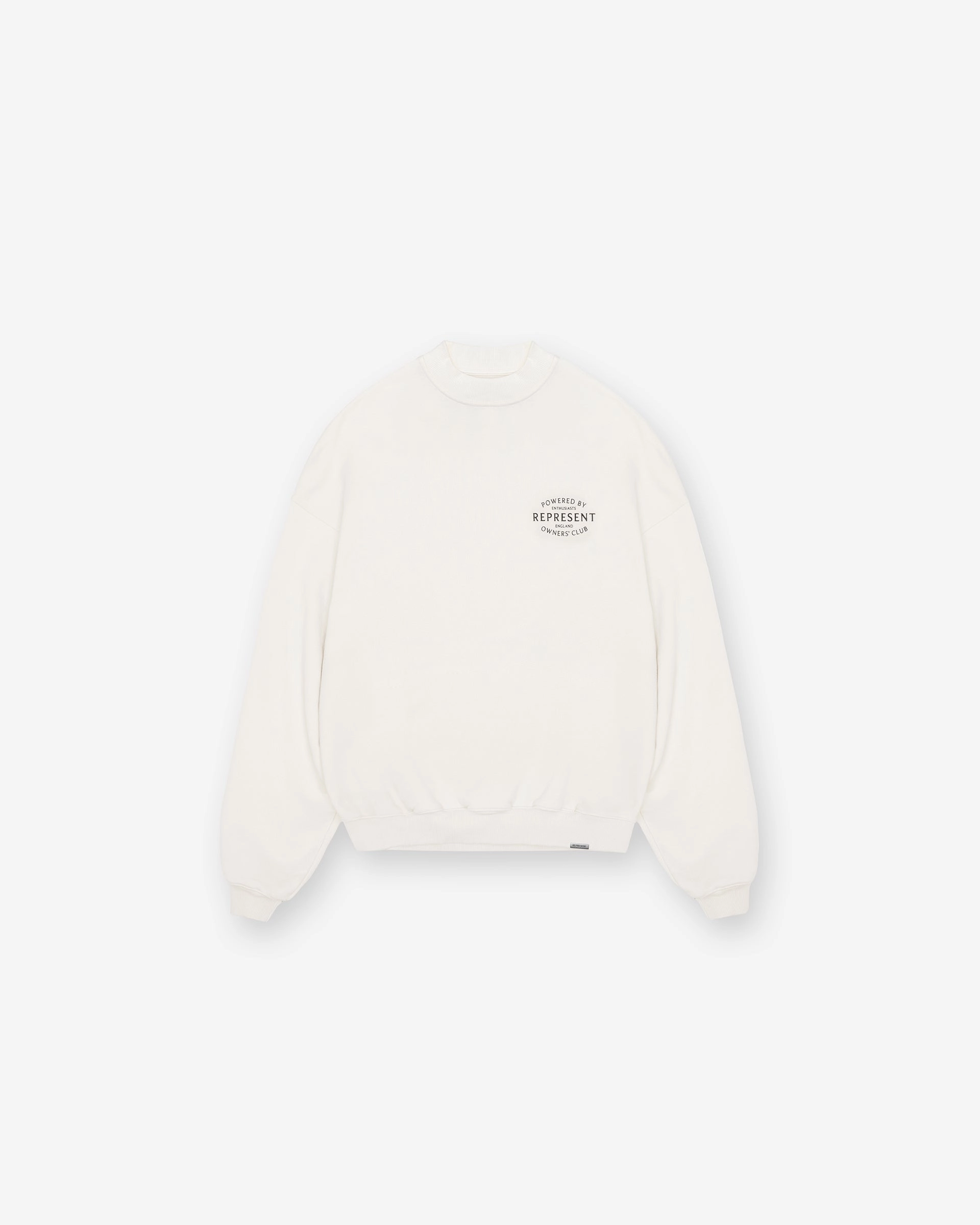 UPF Protection Stay Cozy Represent Owners Club Stamp Sweater - Flat White