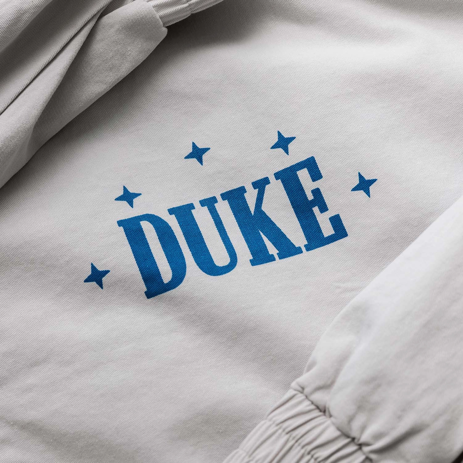 Duke Plus Grey   Blue Track Jacket Hidden Storage Compartment