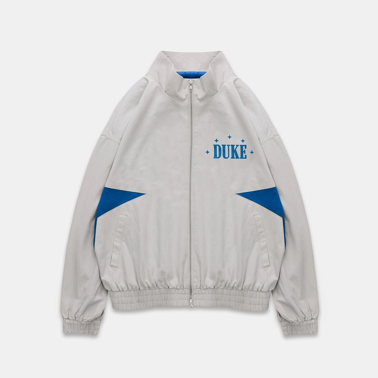 City Walking Style Duke Plus Grey   Blue Track Jacket
