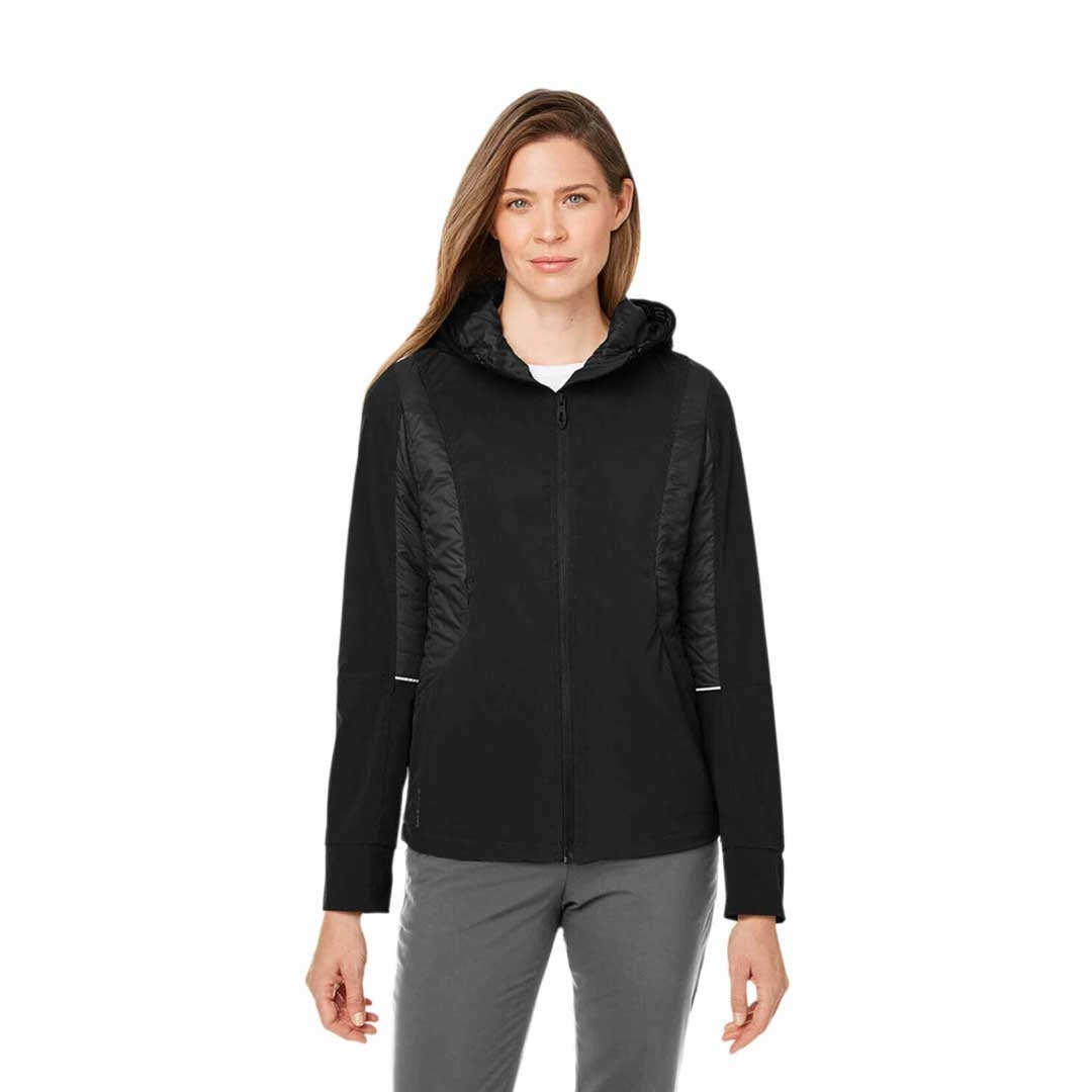 Spyder - Women's Powerglyde Jacket (S17921 BK) AdjustableHood Multi Layer Construction