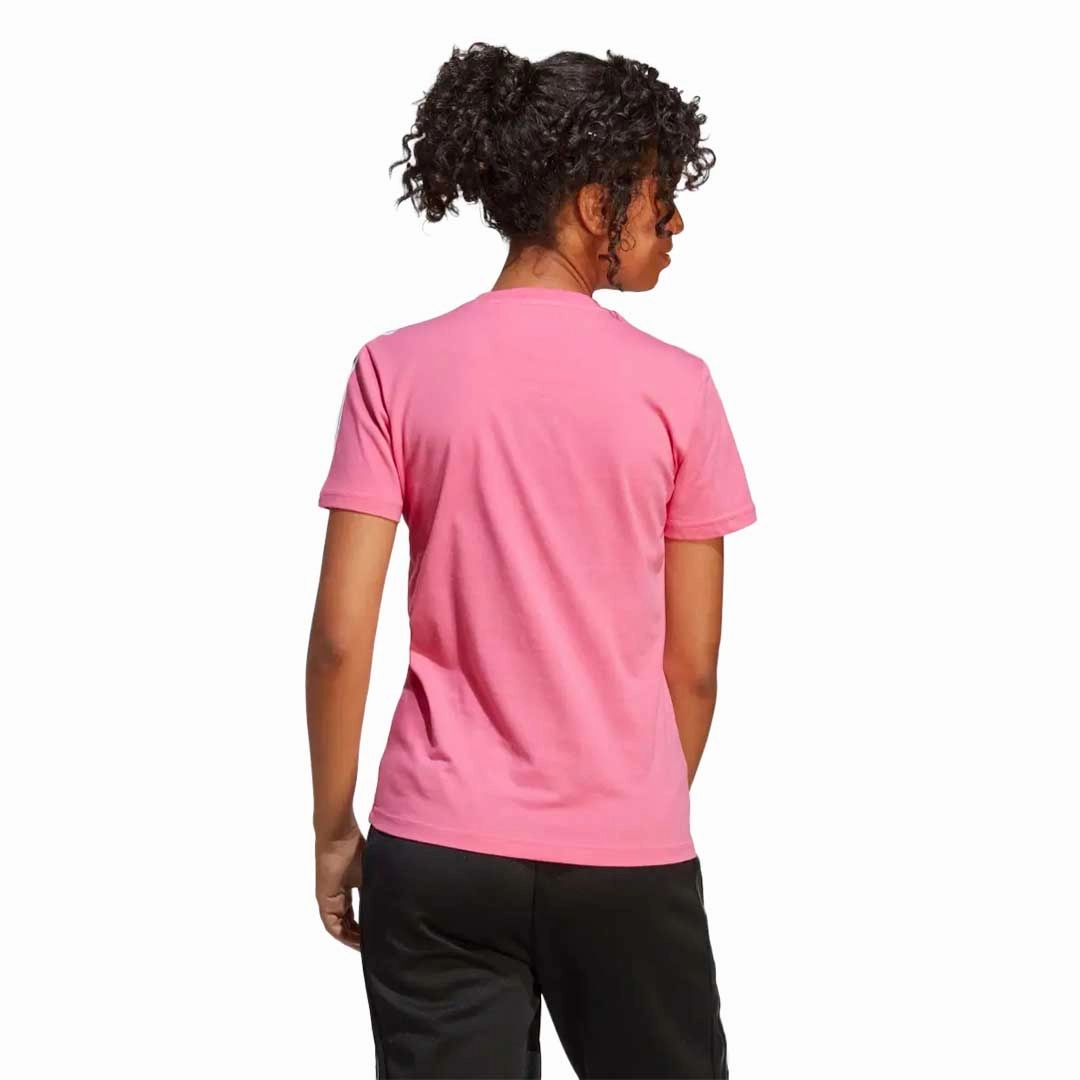 Reinforced Elbows Poly Blend adidas - Women's Essentials Slim 3-Stripes T-Shirt (IB9453)