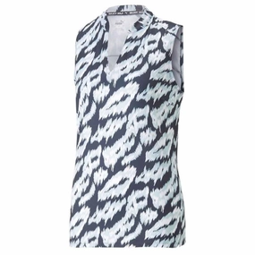 Breathable Lining Design Puma - Women's MATTR Animal Sleeveless Polo (538999 02)
