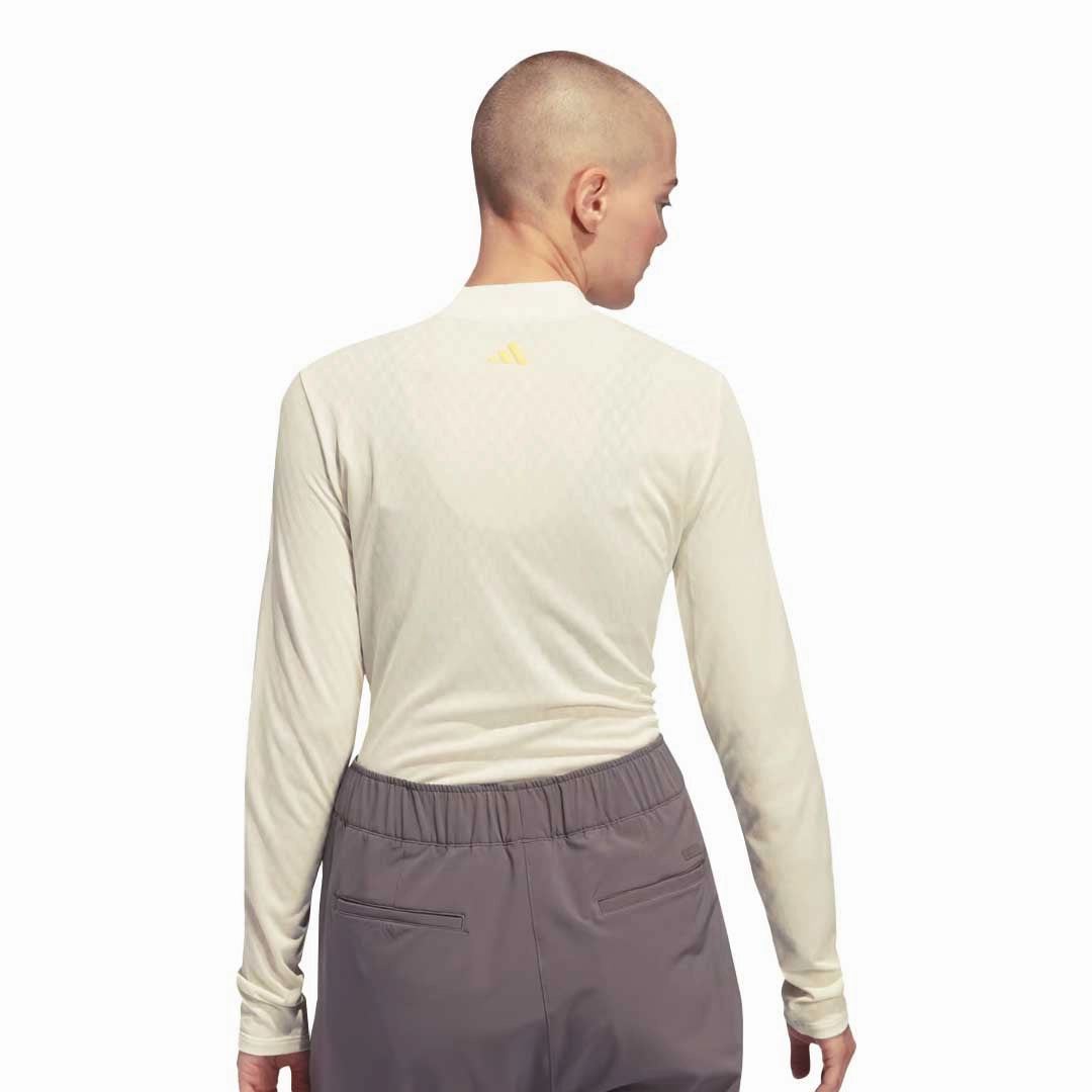 adidas - Women's Ultimate365 Tour HEAT.RDY Mock Neck Polo (IP4179) Sustainable Recycled Material Modular Attachments