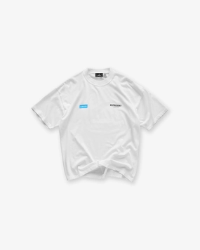 Represent X Oasis Owners Club T-Shirt - Flat White Relaxed Waistband