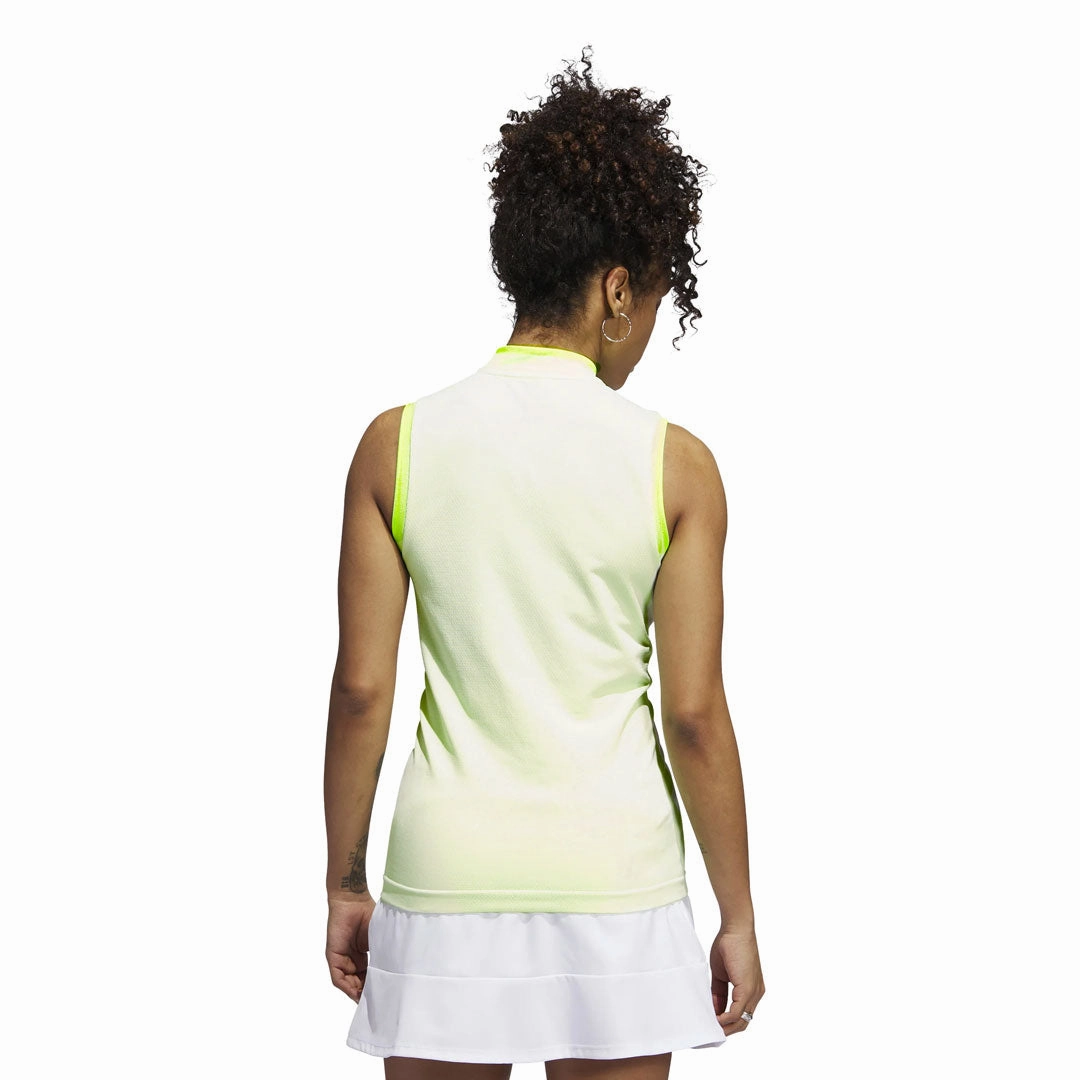 adidas - Women's Ultimate365 Primeknit Sleeveless Polo (HY7207) Expandable Side Gussets