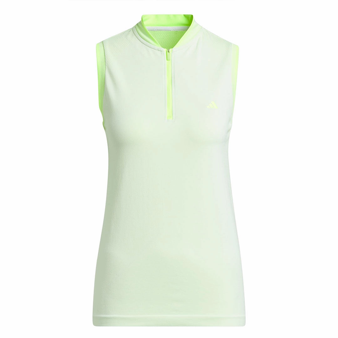 Moisture Wicking Inner Packable Feature adidas - Women's Ultimate365 Primeknit Sleeveless Polo (HY7207)