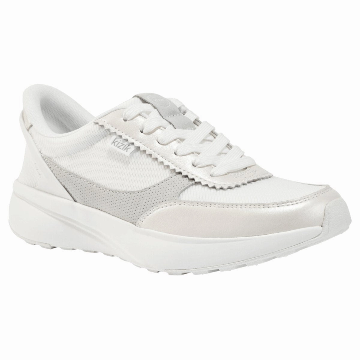 Bacterial Inhibition Kizik Women's Paris Metallic White