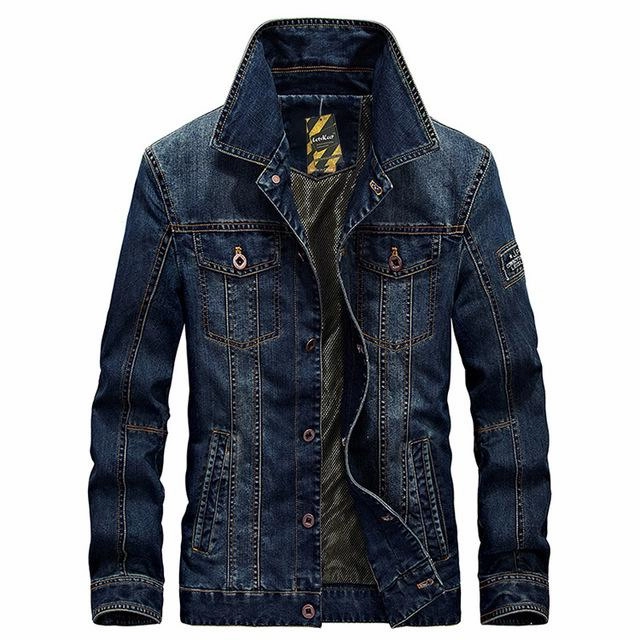 West Louis? American Legend Denim Jacket Multi Pocket Design Stripe Look