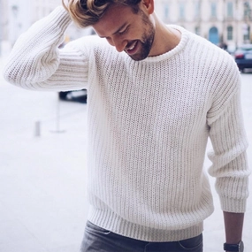 West Louis? Brand Knitted Trendy Sweater MoistureWicking
