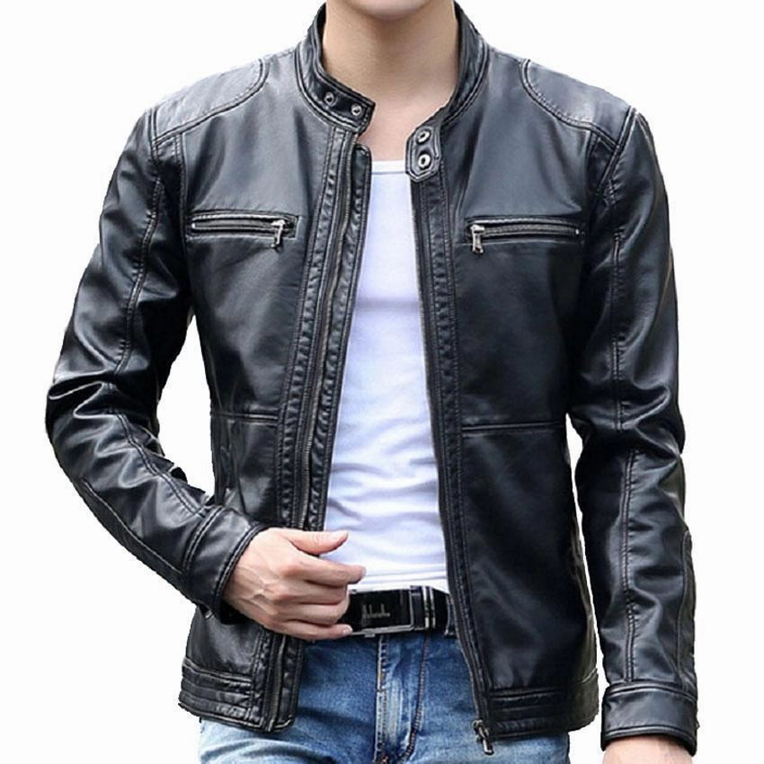 Friction Resistant West Louis? Motorcycle Leather Jacket
