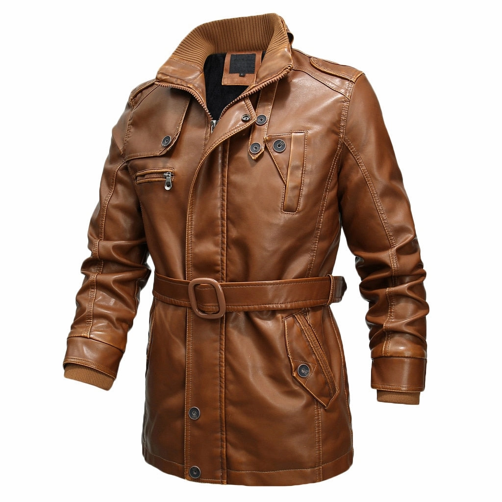 West Louis? THE Greedy Gentle Season Leather Coat WaterRepellent Finish