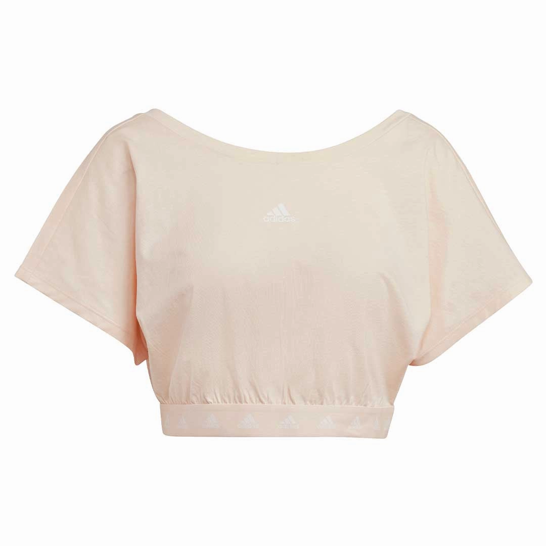 adidas - Women's Hyperglam Cropped Cotton T-Shirt (HZ9667) WaterResistant Coating