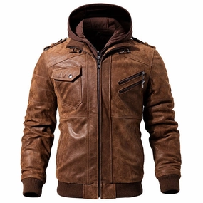 Soft Touch Lining Urban Hike Style West Louis? Imperial Leather Jacket