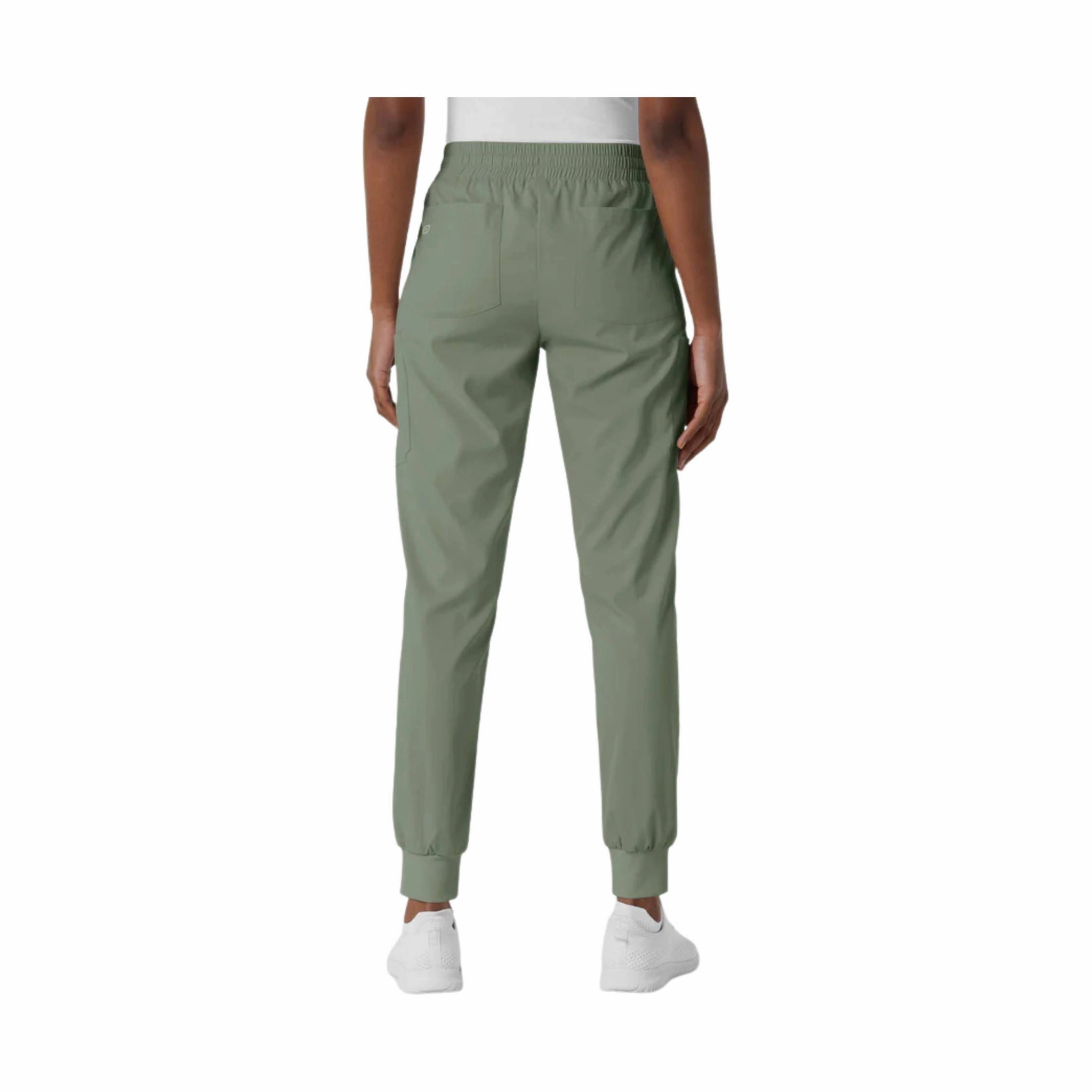 Wink Women's Boundless Jogger Scrub Pant - Sage Heather Breathable Comfort