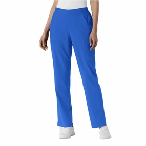 Wink Women's Cargo Utility Scrub Pant - Royal Quick Release Buckle Flattering Comfort