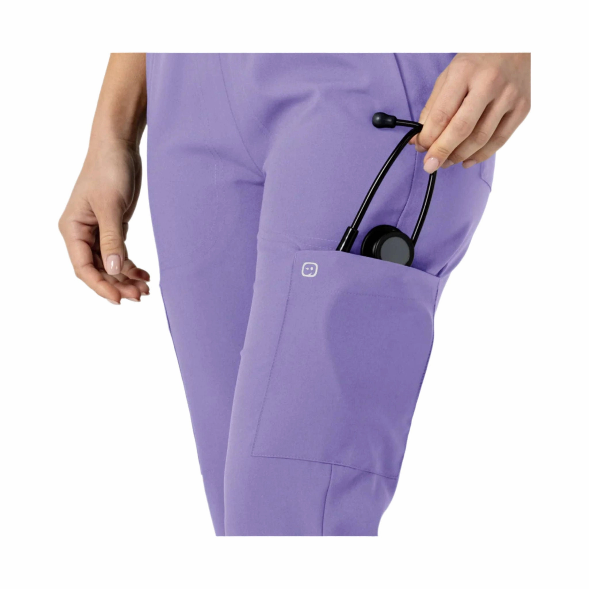 Wink Women's Flex n Reach Track Scrub Pant - Iris Purple Neutral Look Heat Control