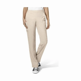 Wink Women's Full Elastic Scrubs Pants - Khaki Active Comfort