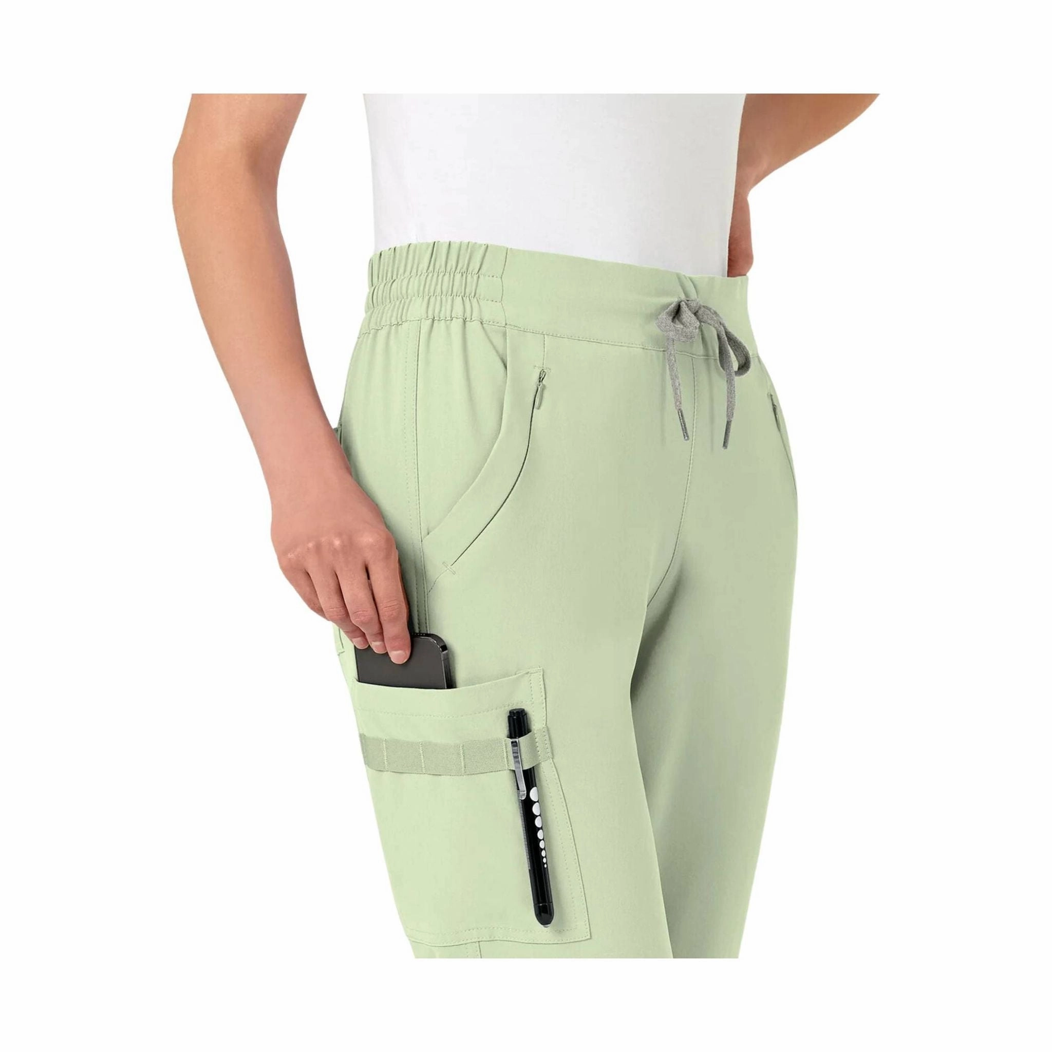 Minimal Design Soft Finish Wink Women's Jogger Scrub Pant - Fresh Mint