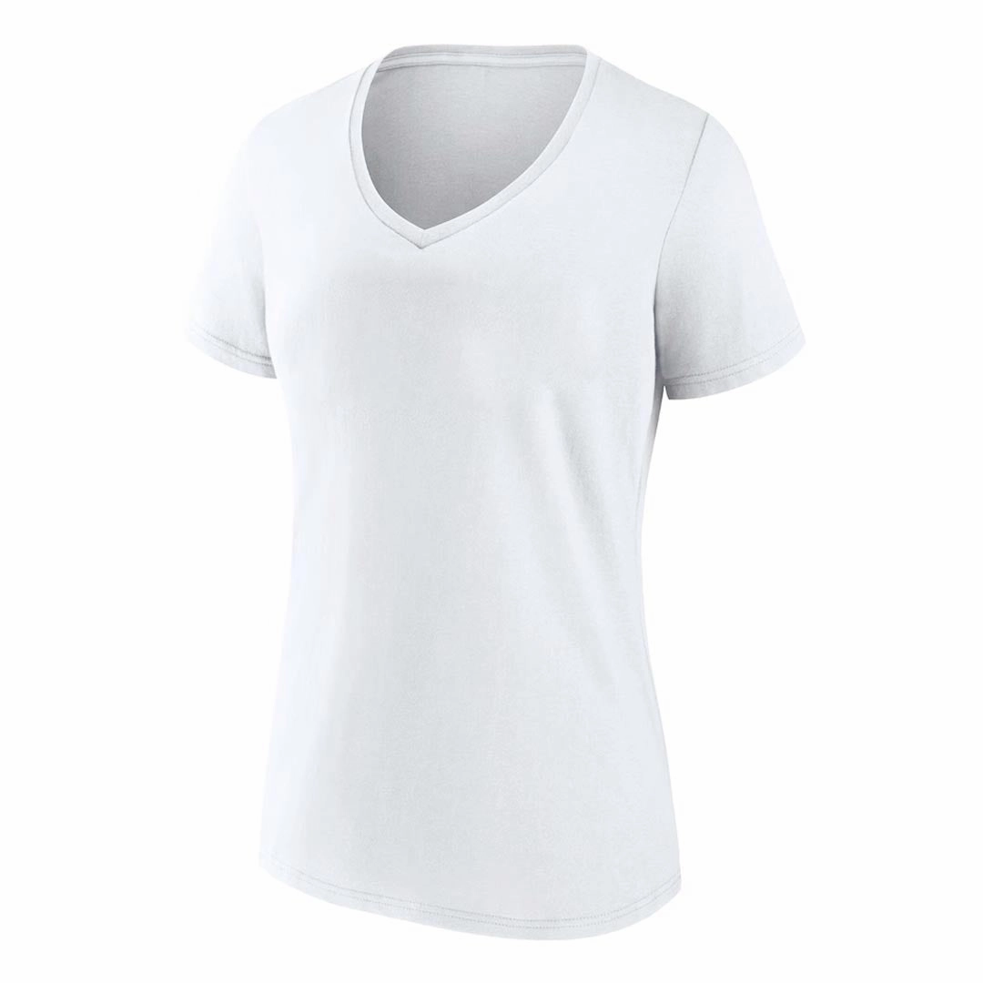 Women's Short Sleeve T-Shirt (0423-W-SSVNECK-WHT) New Cut MoistureWickingTechnology