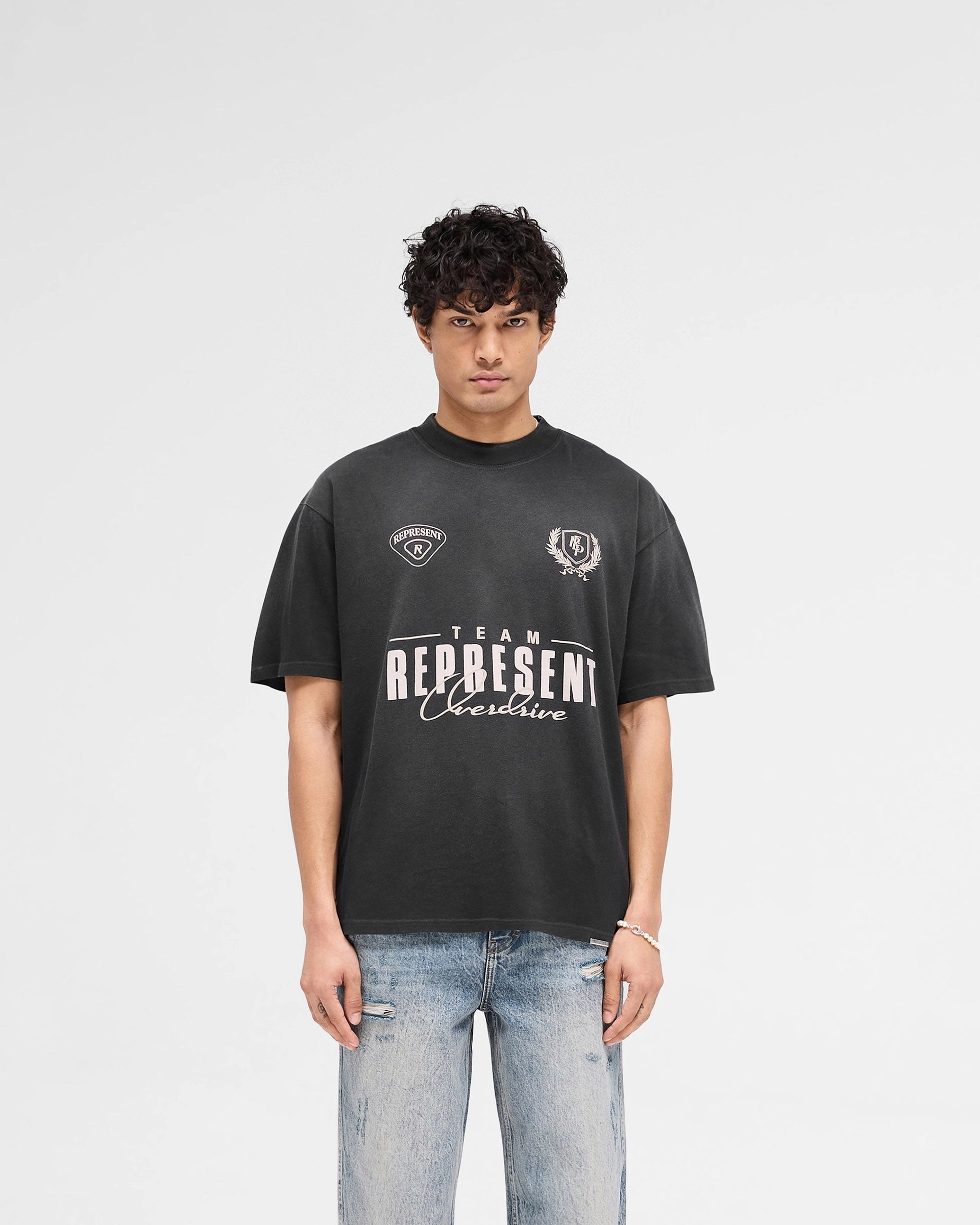 sports activity Relax Style Trend World Championship T-Shirt - Stained Black